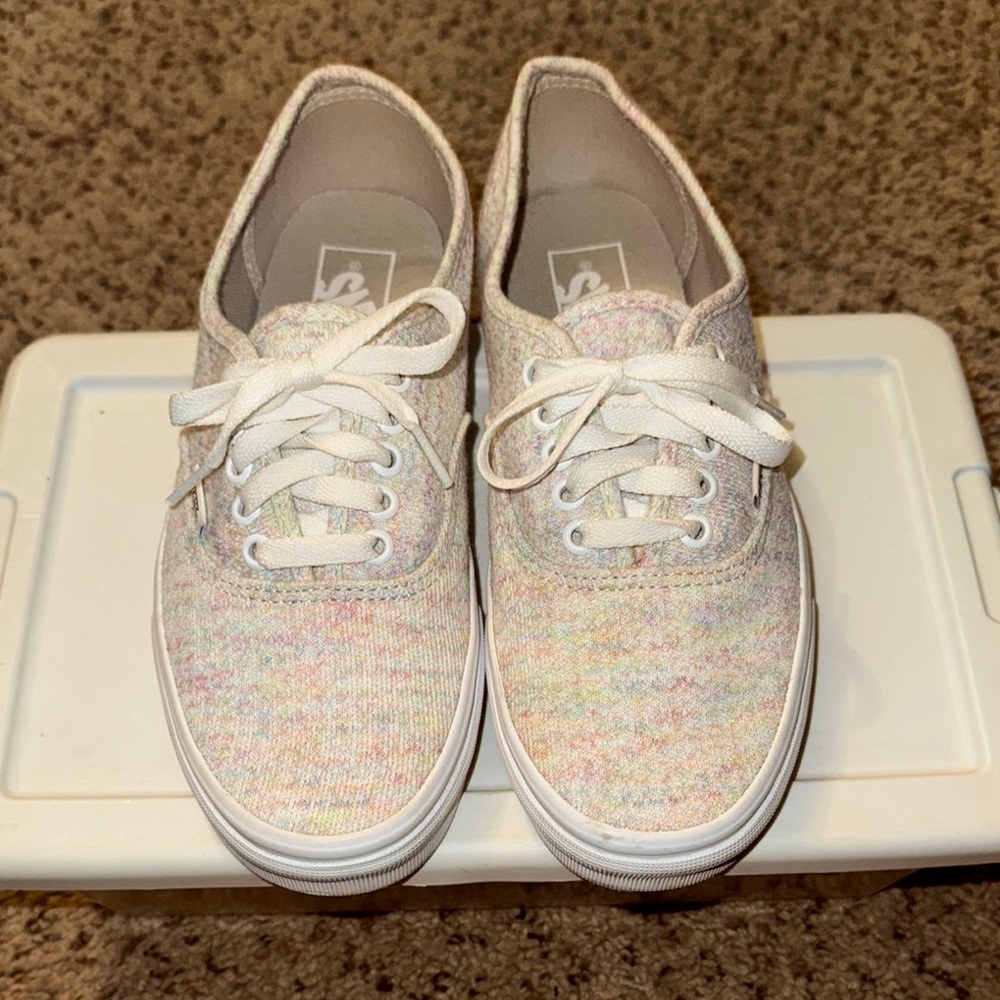Women's Vans low profile Multicolor Canvas Sneakers